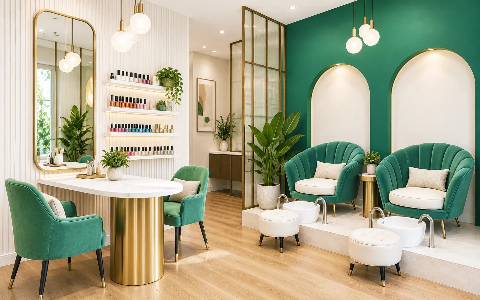 Nail salon detail