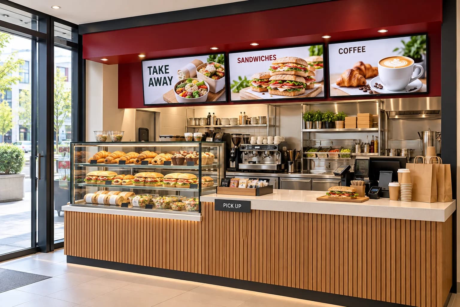 Takeaway counter