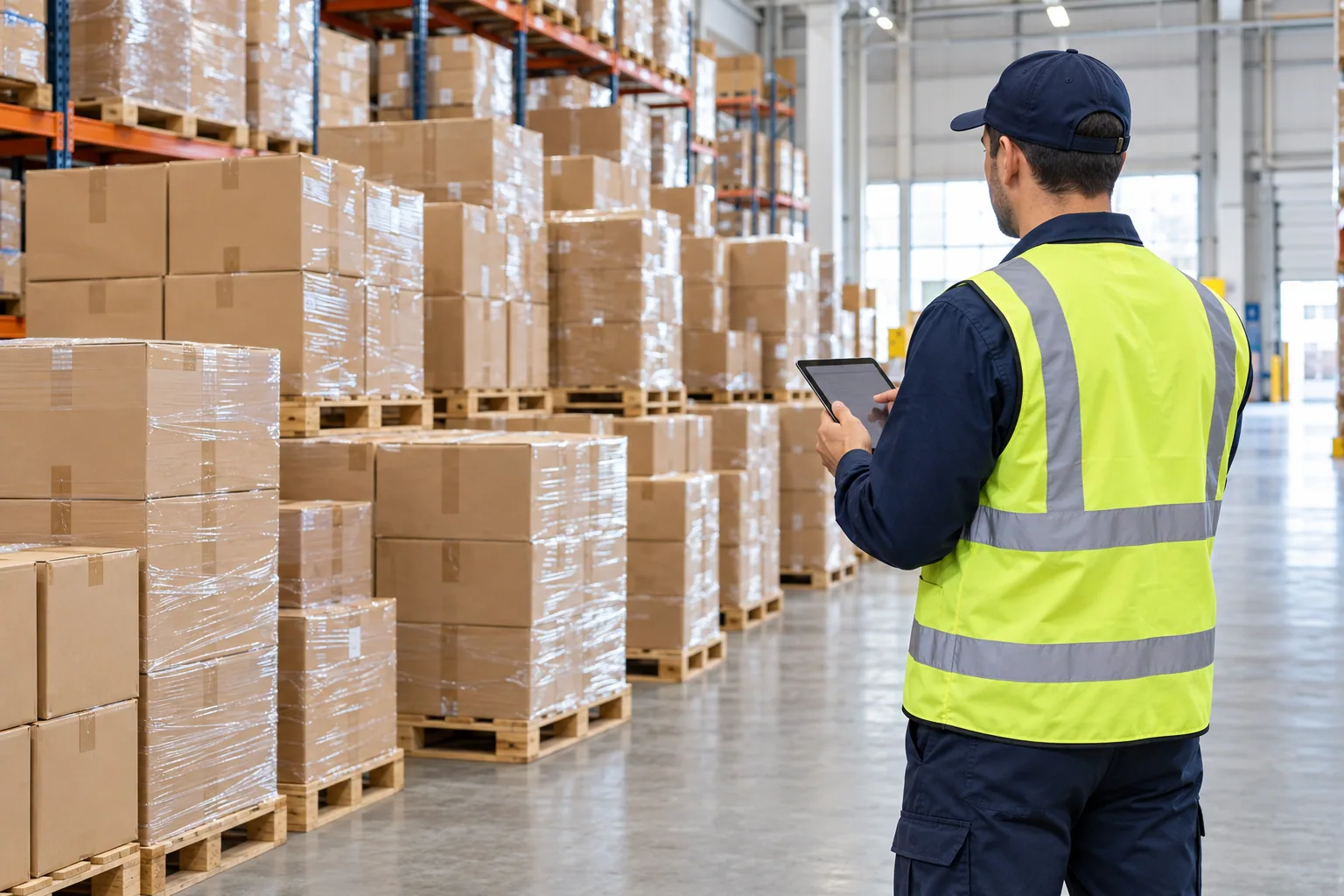 Goods checked in the warehouse
