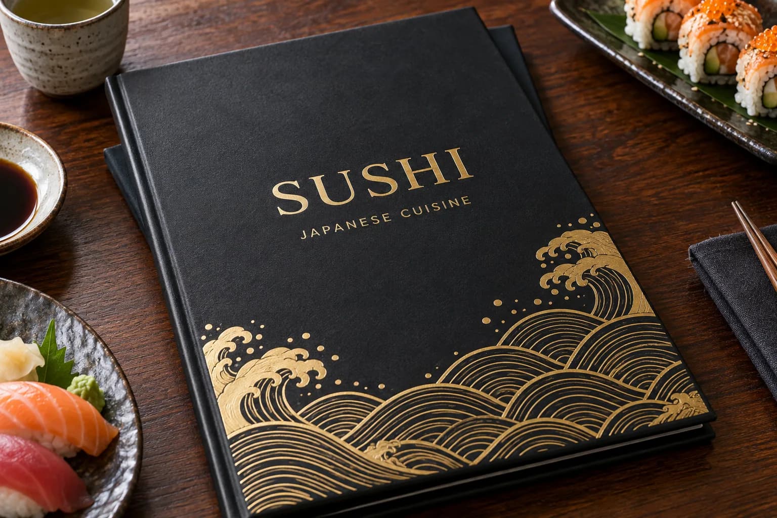 Hardcover-Speisekarte